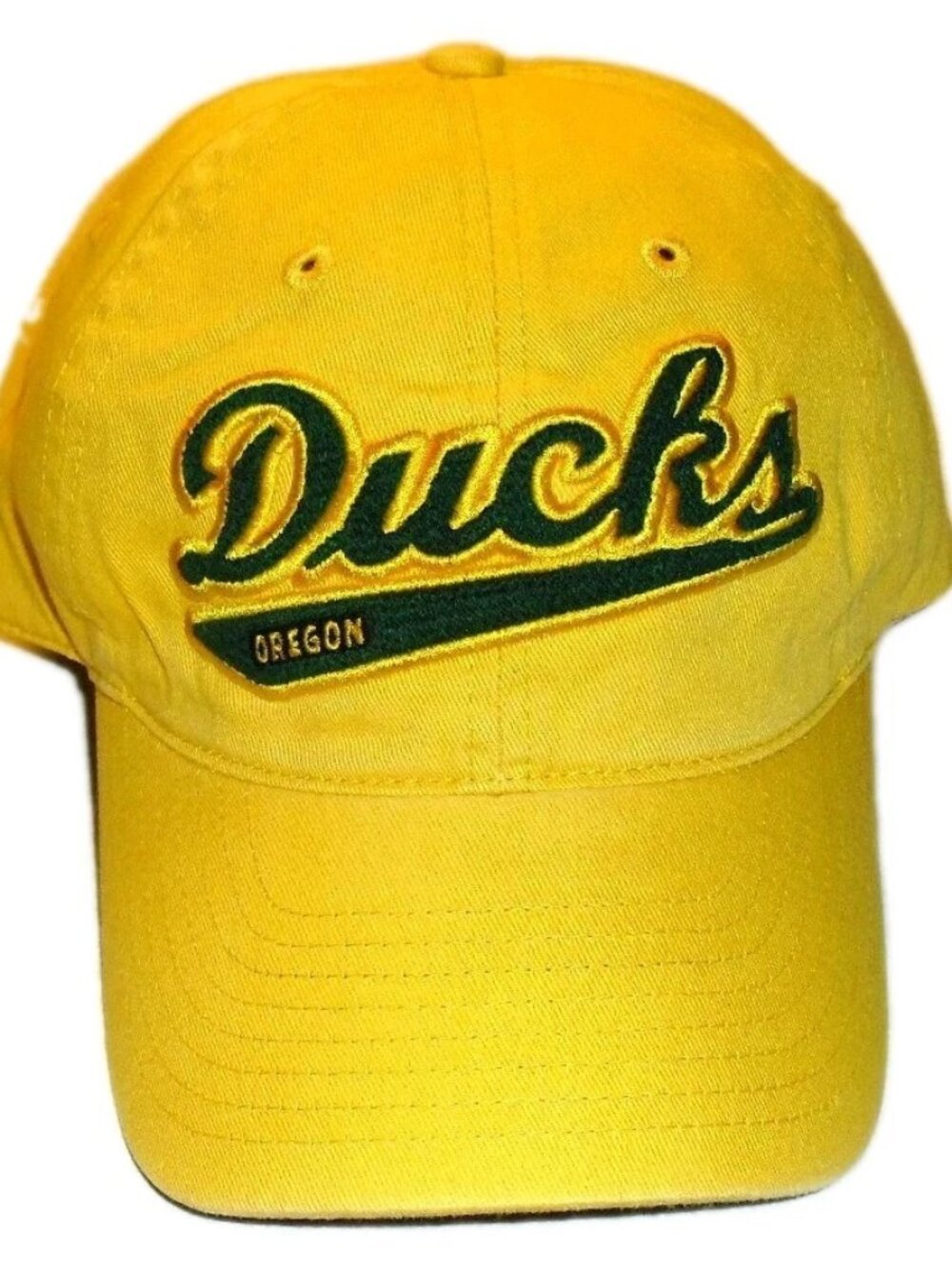 Oregon Ducks Script Logo Mens Adjustable Yellow Strapback hat cap New Ncaa